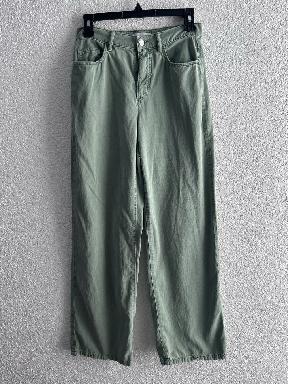 LOFT Sage Green Wide Leg Crop Jeans Size 00 | Minimalist Classic Casual Jeans